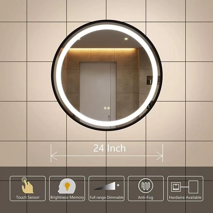 Wooden Bathroom Mirror